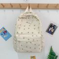 Embroidery Floral Backpack Kawaii Handbag Large Capacity Students School Bag Travel Bag Storage Bag Floral Shoulder Bag School. 