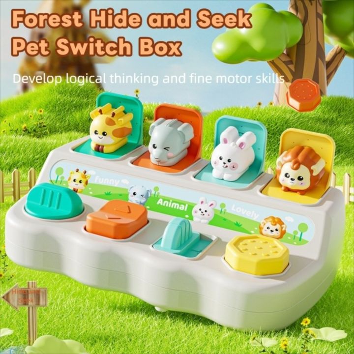 Flexible Montessori Baby Pop Up Whack a Mole Toy Reaction Ability for ...