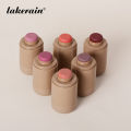 Lakerain Pocket Blush, On-the-go Cream Blusher, Waterproof and High Pigmented, Lightweight and Silky Blush with Glowy Finish, Face Makeup. 