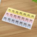 7 Day 21 Slots Pill Medicine Storage Box Pill Vitamins Organizer Box. 