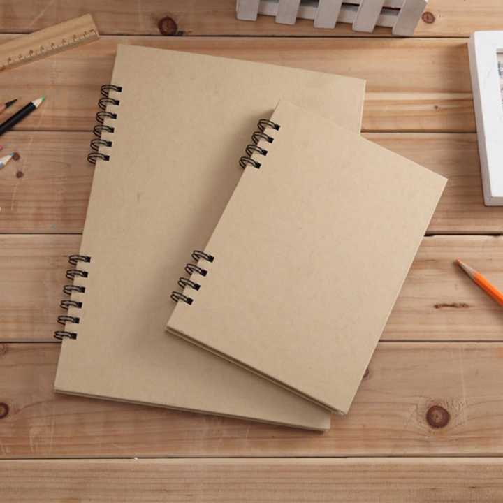 Vicky Toned Tan Sketch Book A4, 120 GSM Kraft Paper, 50 Sheets