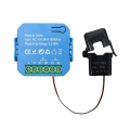 ARELENE Tuya WIFI Smart Energy Meter Bidirectional with Transformer Clamp App Monitor Power 80A Support Alarm 1 Channel-1CT. 