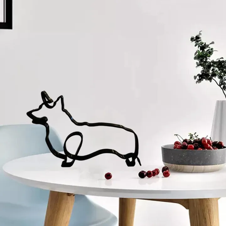 FORIDE%20Dog%20Minimalist%20Art%20Sculpture%20Wrought%20Iron%20Desktop%20Ornament%20Dog%20Art%20Sculpture%20Artwork%20Interesting%20Statues%20Home%20Office%20E%20-%20Image%202