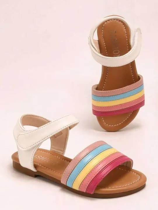 1%20Pair%20Of%20Childrens%20able%20Cute%20Neutral%20Rainbow%20Colored%20Comfortable%20Flat%20Sandals,%20Suitable%20For%20Summer%20Baby%20Girls%20To%20Go%20On%20Vacation,%20Beach,%20Family%20Gatherings,%20And%20Wear%20-%20Image%204