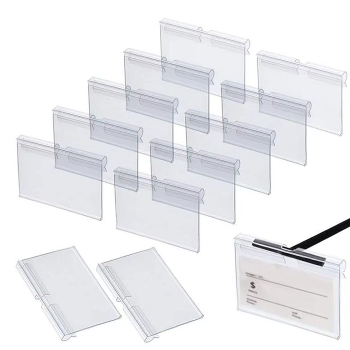 Practical Transparent Price Label Holders PVC Plastic Goods Labels ...