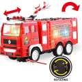 Rotation Electric Fire Truck Vehicle Toy with Flash Music and LED. 