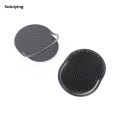 Sutuiying 1pcs silicone comb palm portable scalp massage black New style hair care travel portable brush hair styling tool. 