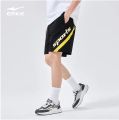 Erke Black/Yellow Sports Shorts For Men 11222206103-002. 