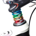 Folding Bike 4pcs Aluminum Alloy Cycling Accessories 28.6MM -/8'' Bicycle Headset Spacer Front Fork Washer Gasket Spacing Pad. 