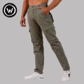 Wraon Army Green Premium Cotton Fancy Cargo Box Pant For Men - Fashion | Cargo Pants For Men | Men's Wear |. 