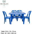 Prestige Dolphin Dining and 4 pc Chair Set. 