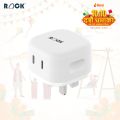 ROCK GaN Charger 45W || Two USB C Output Port || Fast Charger || Samsung Super Fast Charging, I-phone Fast Charging || QC Fast Charge. 