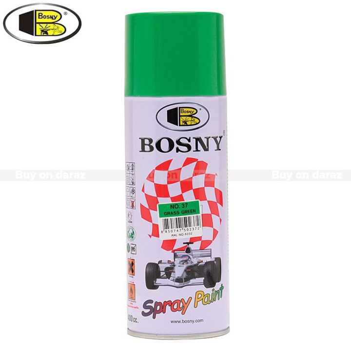 Spray Paint Grass Green 400 ml for Metal, Plastic, Wood, Wall, Car & Bike | Fast Drying, Brilliant Finish, Interior & Exterior Use | Multipurpose | Durable (Bosny)