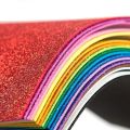 10 pcs A4 Glitter Foam Sheet Sparkles Red Color, for Art & Craft, Decoration, Gift Wrapping, Scrapbooking, Craft Project, Etc. 