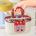 Kawaii Double-layer Desktop Storage Box Separated Cute Bowknot Girls Hairpin Jewelry Box Large-capacity Cartoon Toy Organizer Box Makeup Storage. 