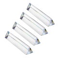 JAERBEE 4pcs 6 Inch Clear Optical Lens Glass Triangular Prism for Photography Science Classroom Rainbow Maker Art Decor. 