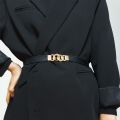 Ladies Fashion Stretch Adjustable PU Leather Buckle Waistband Dress Belts Waist Strap Women Waist Belt. 