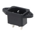 AC-04 Socket 250V 10A 3-pin With Ears For Electric Car Computer Power SocketA JUE. 