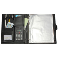 Pullhee-2X Black A4 Executive Conference Folder Portfolio PU Leather Document Organiser. 