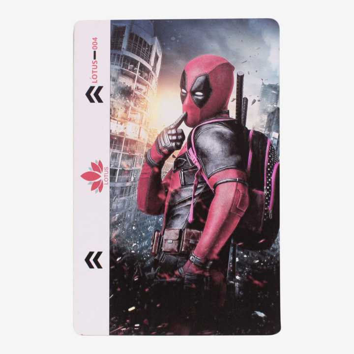 Red Deadpool Printed Back Stickers For All Infinix Mobile