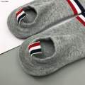 DISICHEN Fifty percent discount TB Men's Socks Breathable Fashion Luxury Brand Short Casual Summer Cotton Sports Cotton Socks Ankle Harajuku Grey Socks 1/6 Pair. 