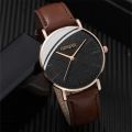 Enacolor 4Pcs/Set New Male Leather Bracelet Bangles Bracelet Watches Set Fashion Casual Accessories Men Birthday Gift. 