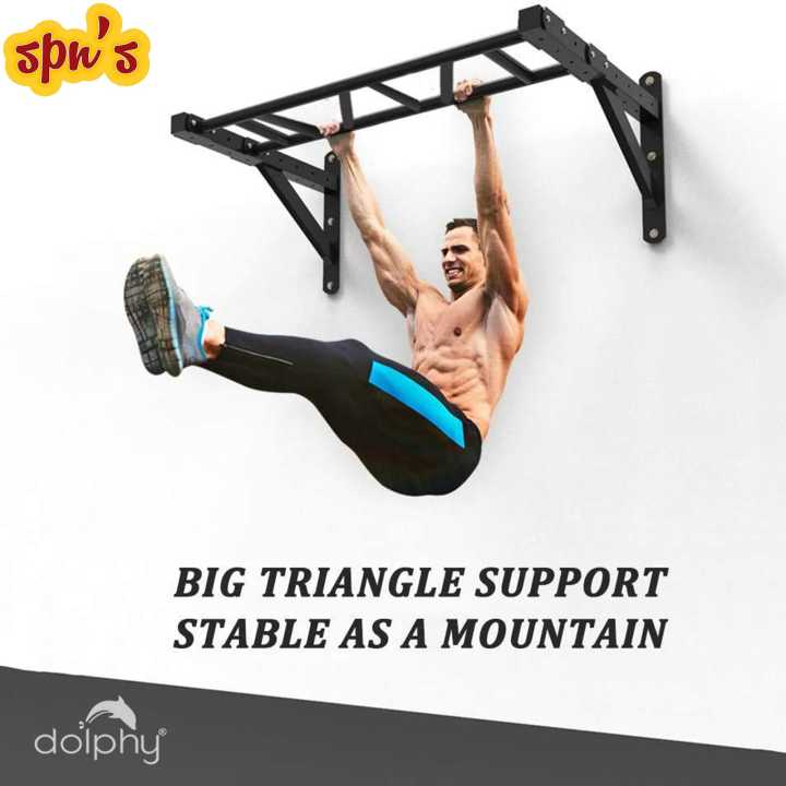 Spn'S Dolphy Multi Functional Wall Mount Pull Up Bar For Home Gym
