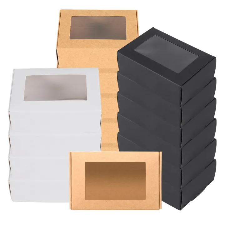 30 Pcs Mini Paper Box for Soap Treat Bakery Candy(Black Brown White ...