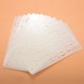 12 Pcs Alphabet Stencils Reusable Letter Painting Stencils Plastic. 
