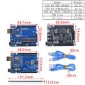 UNO R3 Development Board ATMEGA328P CH340 / ATEGA16U2 Compatible For Arduino with Cable R3/R4 UNO Proto Shield Expansion Board. 