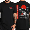 New style Top T-Shirt Oversized 1 Pack Original Design GTR R3DM Culture Japanese Car J4 Racing T-Shirt Men's Back Print Street Wear 00% Cotton. 