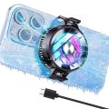 GT30 Phone Cooler for Gaming, Universal Phone Cooling Fan with Two Cooling Modes, Mobile Phone Radiator Case for iPhone Android Smartphones from 4.5 to 7in, Cell Phone Cooler for Live Streaming. 