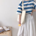 New Canvas Cartoon Handbags Eco Duck Print Cute Duck Tote Bag Soft Duck Embroidery Crossbody bag. 