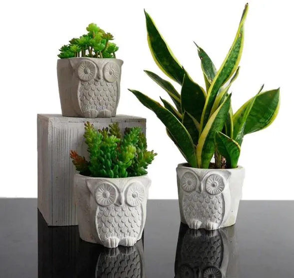 Home%20Decoration%20Items%203%20Piece%20Mini%20Owl%20Design%20Flower%20Pot%20Succulent%20Planter%20-%20Image%202