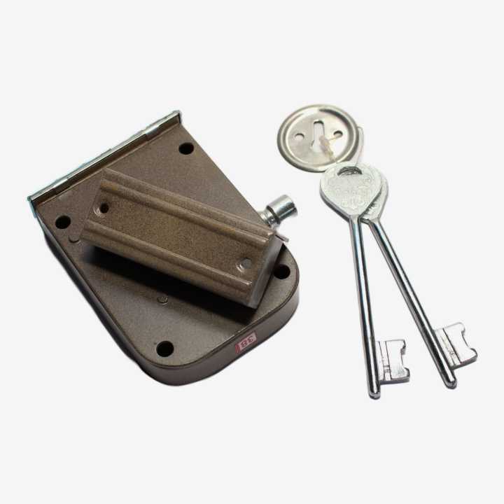 Main Door Lock With 2 Reversible Keys