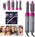 5 In 1 Electric Hair Dryer Brush Hot Air Styler Blow Negative Ions Dryer Comb Hair Curler Straightening Curling Styling Tool. 