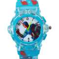 Blue Color Captain America Printed Watch For Kids. 