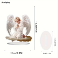 Sutuiying 1pc/set DIY Angel Diamond Art Table Top Decoration One Sided Luxury Acrylic Crystal Rhinestone Diamond Painting Desk Ornaments. 