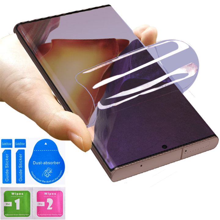 Sunshine Samsung Galaxy Note 20 Ultra/Samsung Note 20/Samsung Note 10/Samsung Note 9/Samsung Note 8 Anti Blue Light Hydrogel Unbreakable Membrane (Not Tempered Glass)