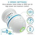 Rechargeable Electric Foot File PediVac – Callus Remover for Feet with Built-in Vacuum Removes Dead Skin from Feet. 