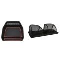 2 Pcs Car Accessories: 1 Pcs Black Trunk Side Storage Mesh Bag & 1 Pcs Car Armrest Storage Box. 