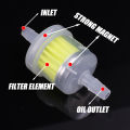 5pcs Professional Motorcycle Oil Filter Inline Gas Fuel Filter Gasoline Filters Tool For Scooter Moped Dirt Bike ATV. 