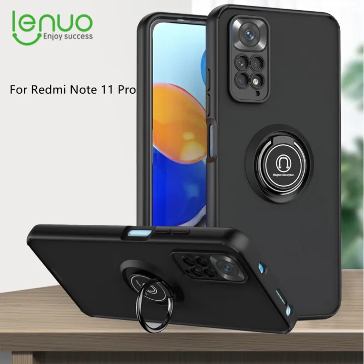 Lenuo%20For%20Redmi%20Note%2011%20Pro%20/%20Note%2011%20Pro%205G%20Mobile%20Case%20Multifunction%20Car%20Magnetic%20Shockproof%20With%20Ring%20Stand%20Back%20Cover%20-%20Image%202