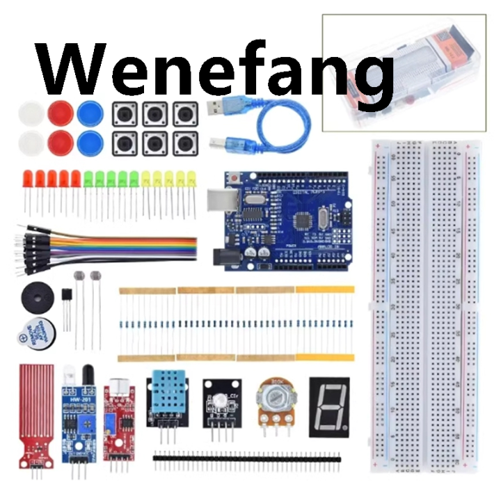 Wenefang Starter Kit for Arduino Uno R3 Breadboard Basic simple ...