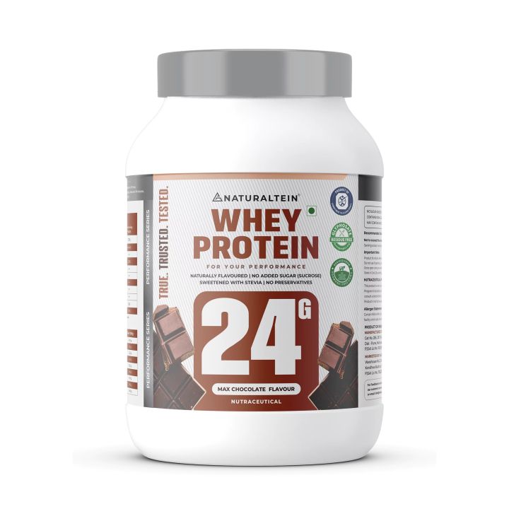 Naturaltein 100% Natural Whey Protein 1Kg (26 Servings) For Boosts Strength & Endurance With Faster Recovery & Lean Muscles Gains