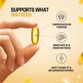 Naturaltein Omega 3 Triple Strength Fish Oil- 30 Softgels For Better Absorption, Heart, Brain, Eye & Joint Support. 