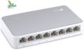 TP-Link 8 Port 10/100Mbps Fast Ethernet Switch  Desktop Ethernet Splitter  Ethernet Hub  Plug and Play  Unmanaged (TL-SF1008D), White. 