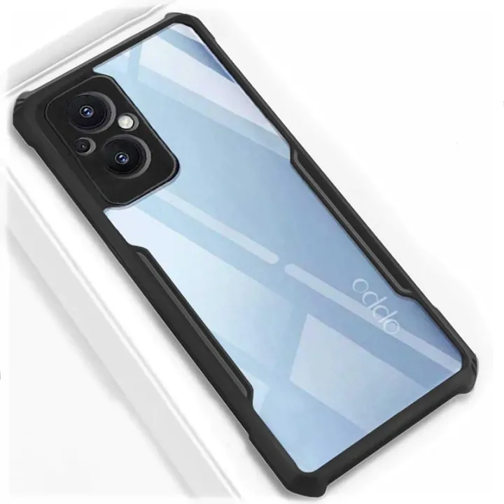 Case%20for%20Oppo%20Reno%207z%205G%20-%20Transparent%20Polycarbonate%20Soft%20Bumper%20Mobile%20Back%20Cover%20-%20Image%202