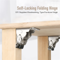 2PCS 0-90-180 Degree Self-Locking Folding Hinge Table Legs Folding. 