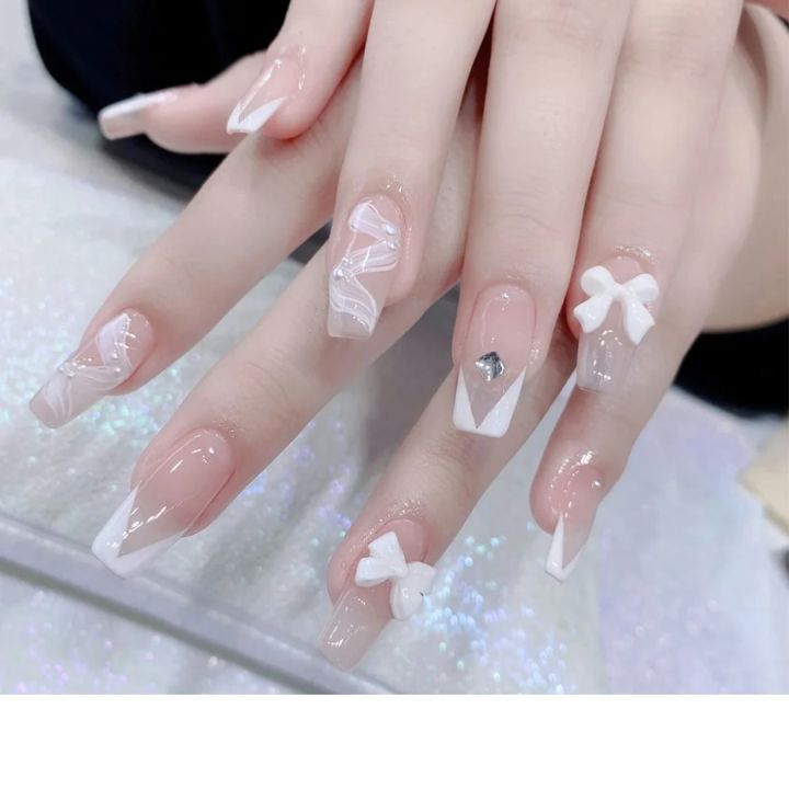 24 Pcs / Sets Artificial Press On Nails For Women